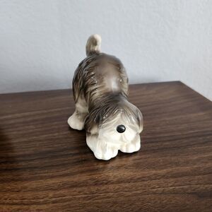 Vintage Quon Quon Porcelain Sheepdog Figurine Shaggy Dog Home Decor
